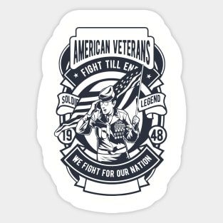 American Veterans Sticker